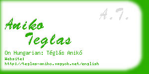 aniko teglas business card
